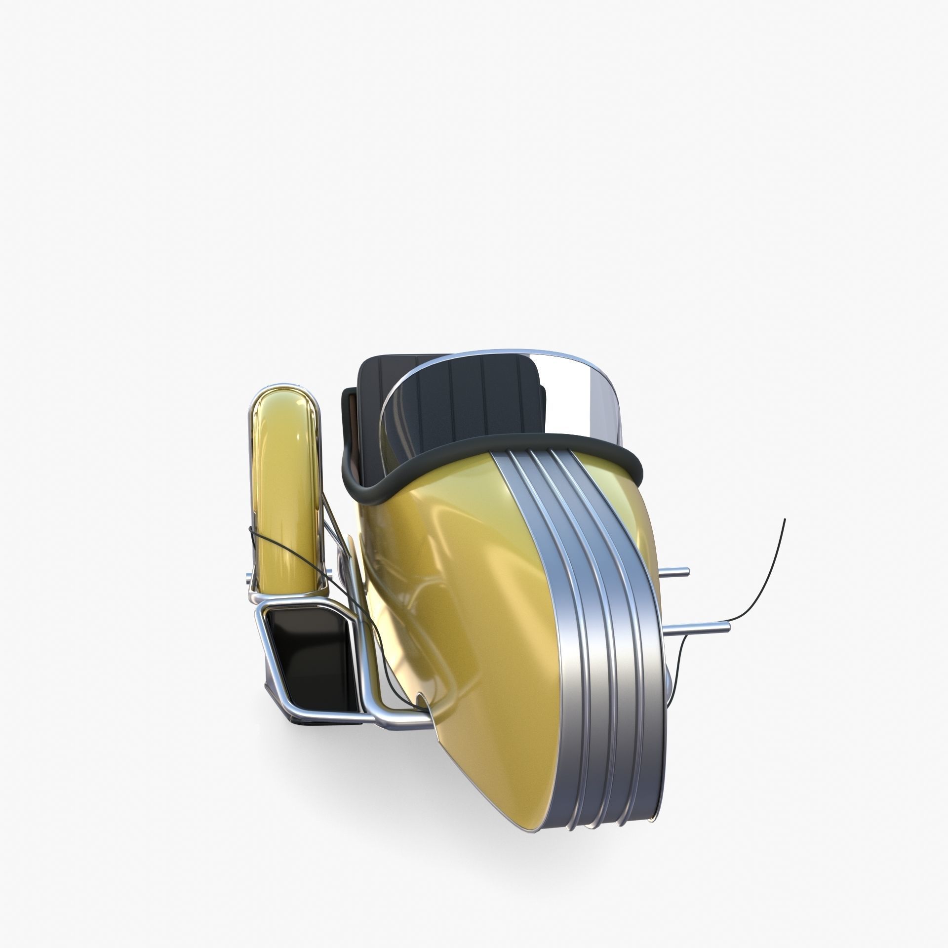 Motorcycle sidecar 3D model_2
