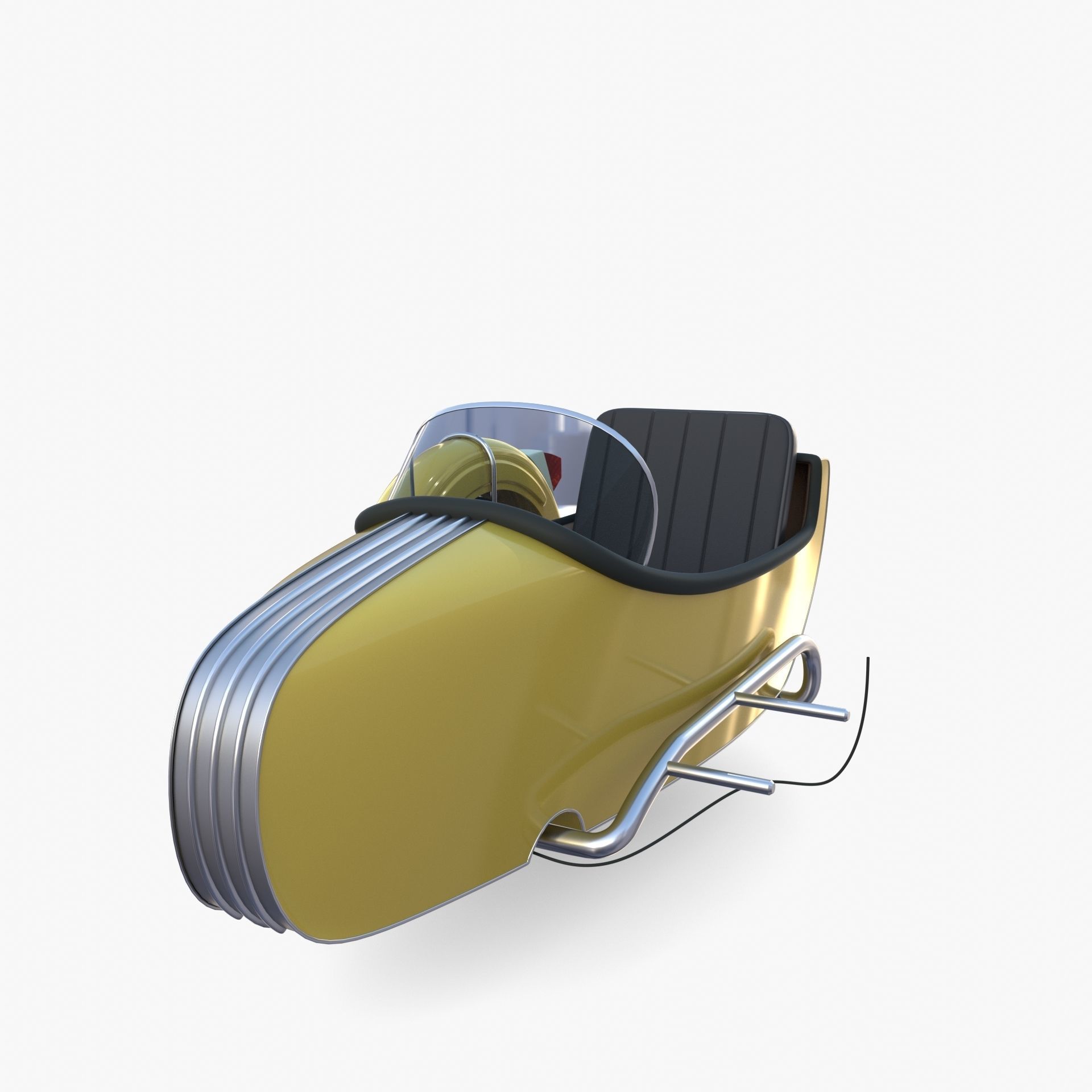 Motorcycle sidecar 3D model_3