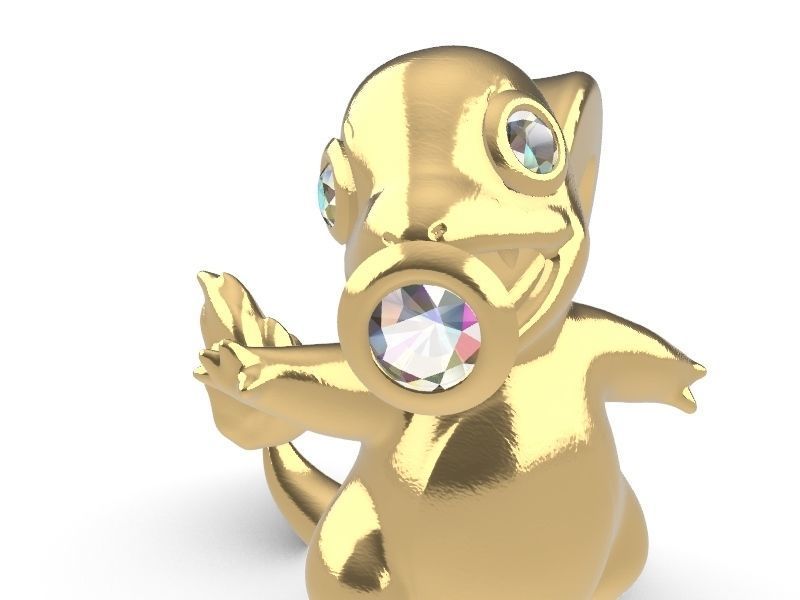 cute Charmander stl file verified 3D print model_15