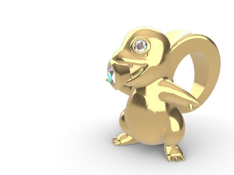 cute Charmander stl file verified 3D print model_16
