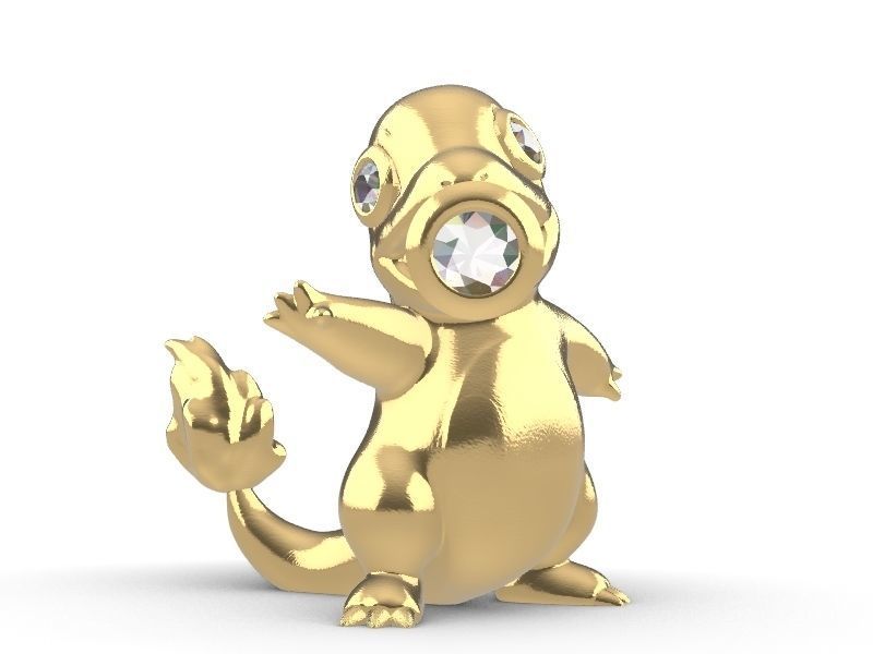 cute Charmander stl file verified 3D print model_2