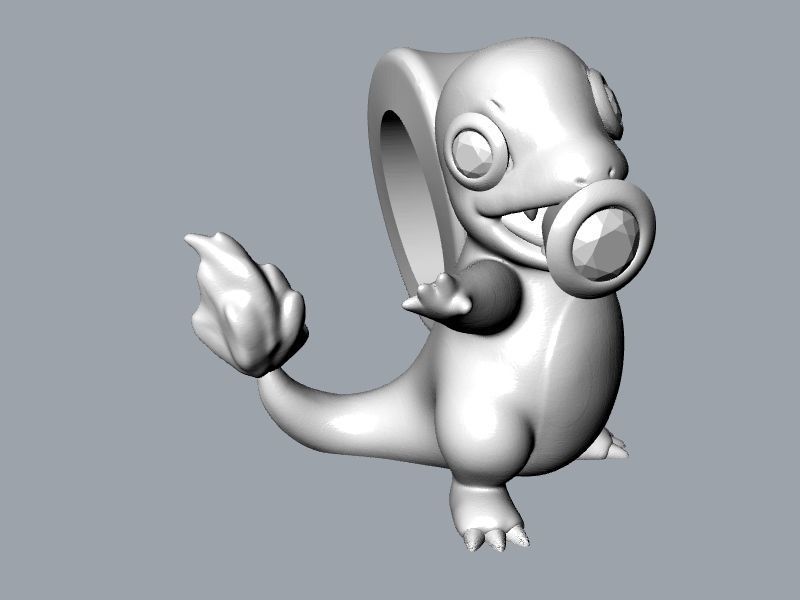 cute Charmander stl file verified 3D print model_22