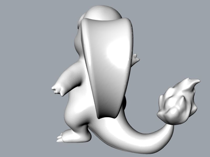 cute Charmander stl file verified 3D print model_10