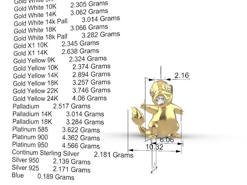 cute Charmander stl file verified 3D print model_8