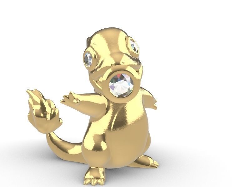 cute Charmander stl file verified 3D print model_1