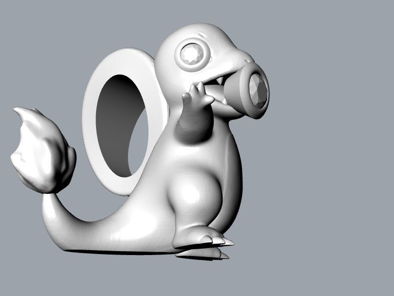 cute Charmander stl file verified 3D print model_20