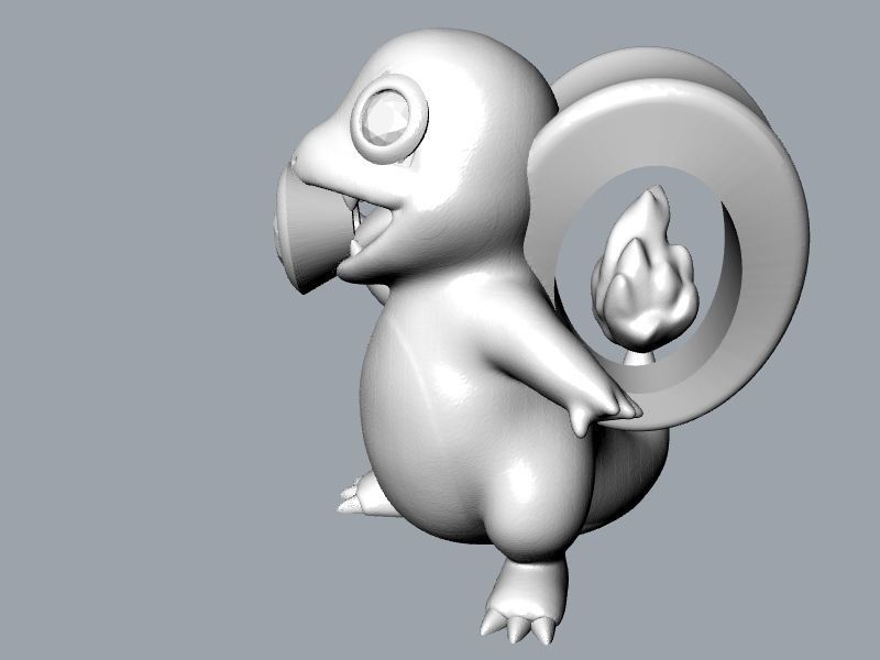 cute Charmander stl file verified 3D print model_9