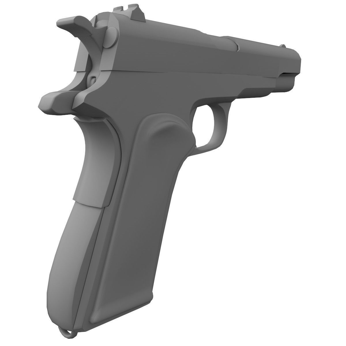 COLT M1911 FREE Free low-poly 3D model_7
