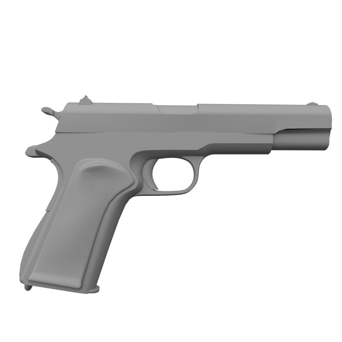 COLT M1911 FREE Free low-poly 3D model_3