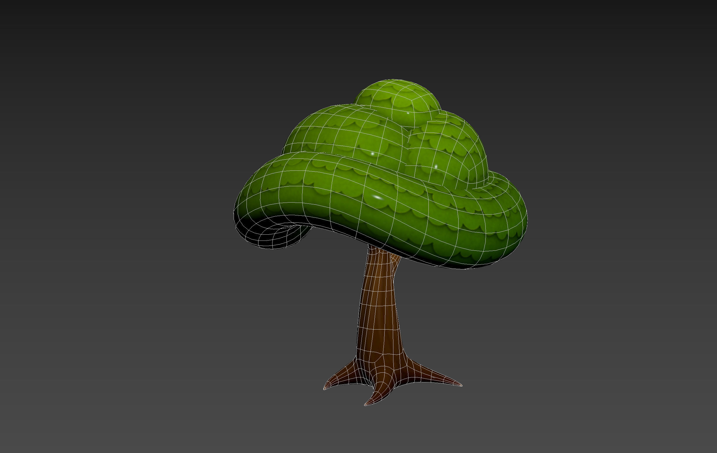 Cartoon Tree 004 3D model_17