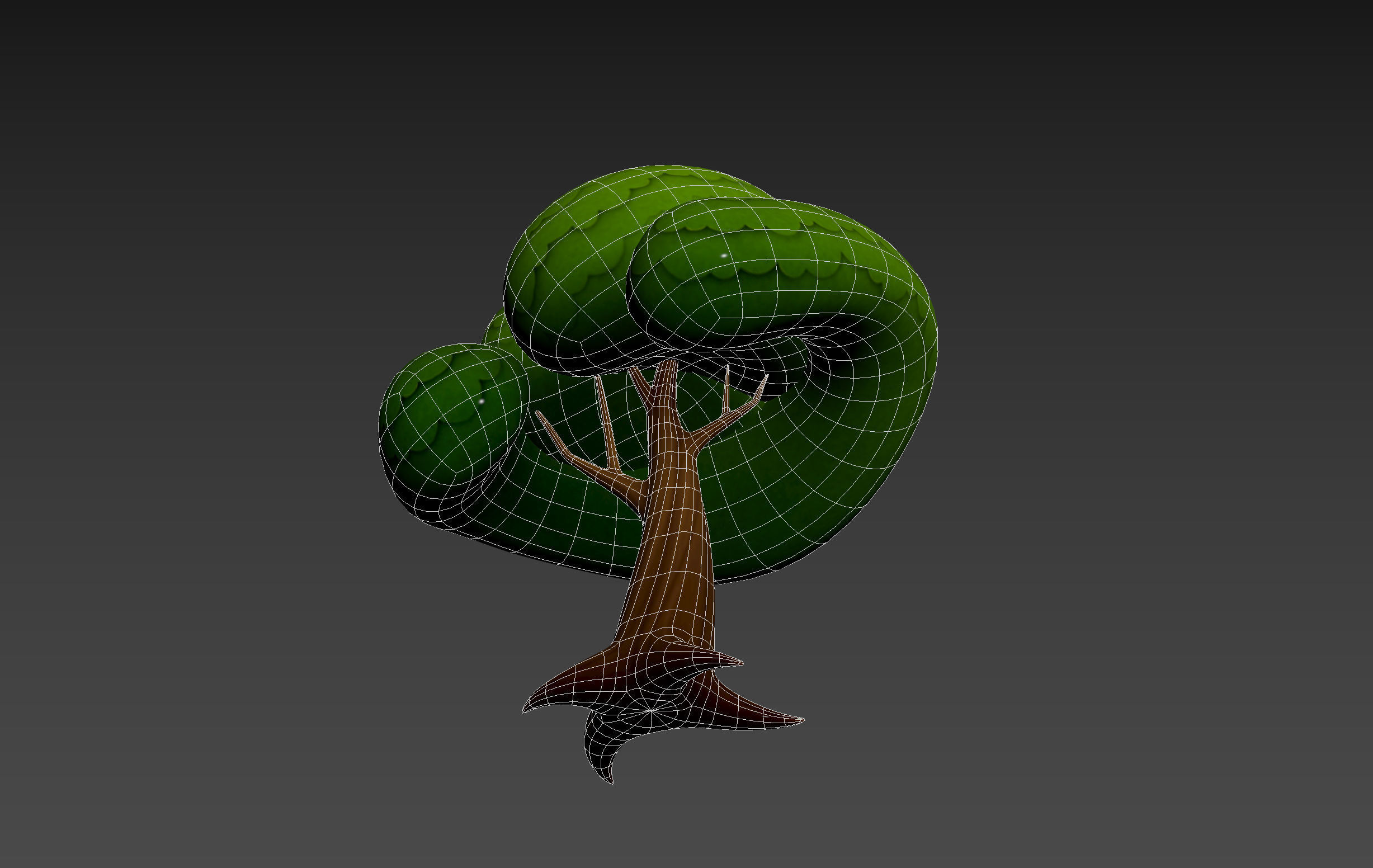 Cartoon Tree 004 3D model_20