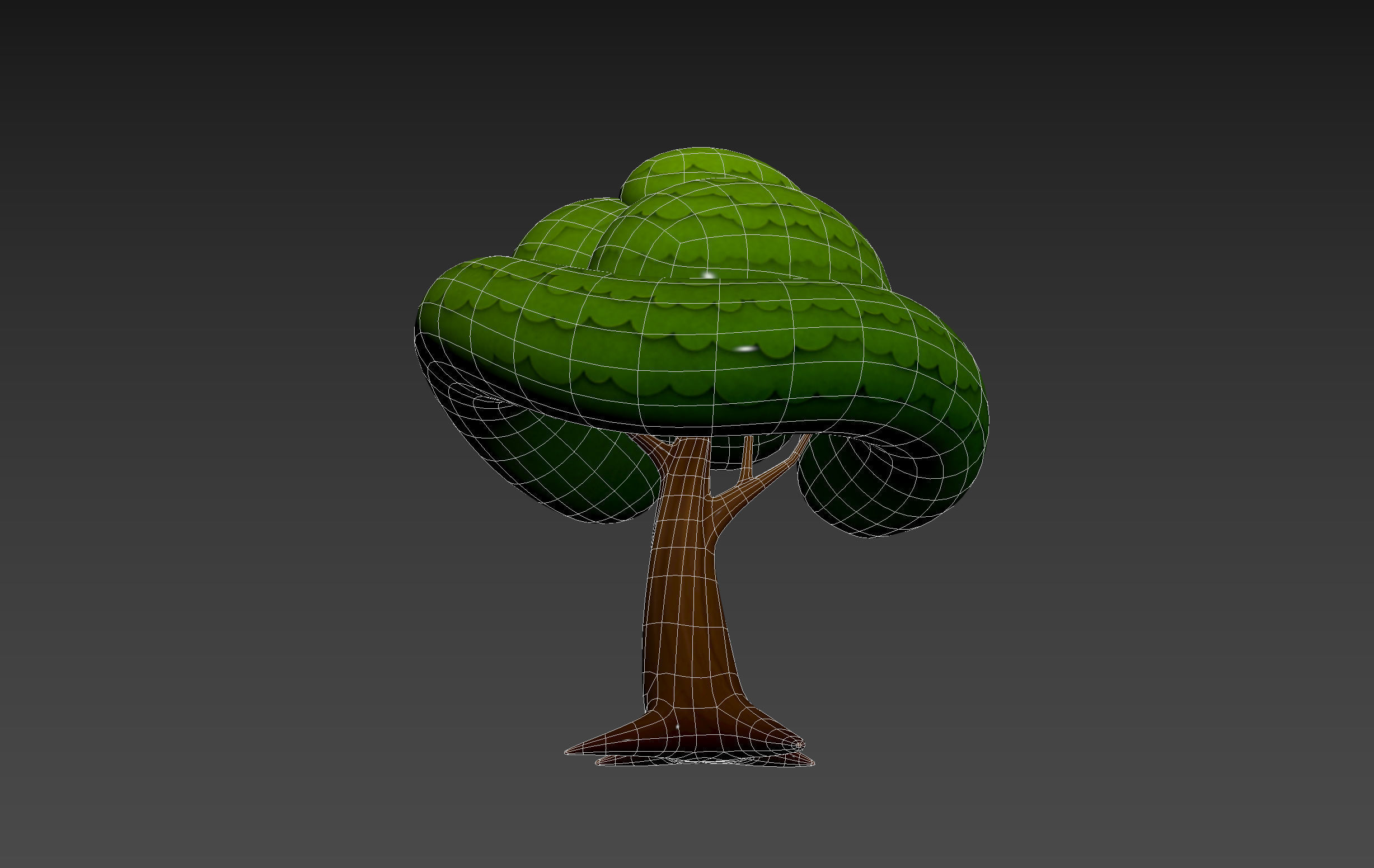 Cartoon Tree 004 3D model_16