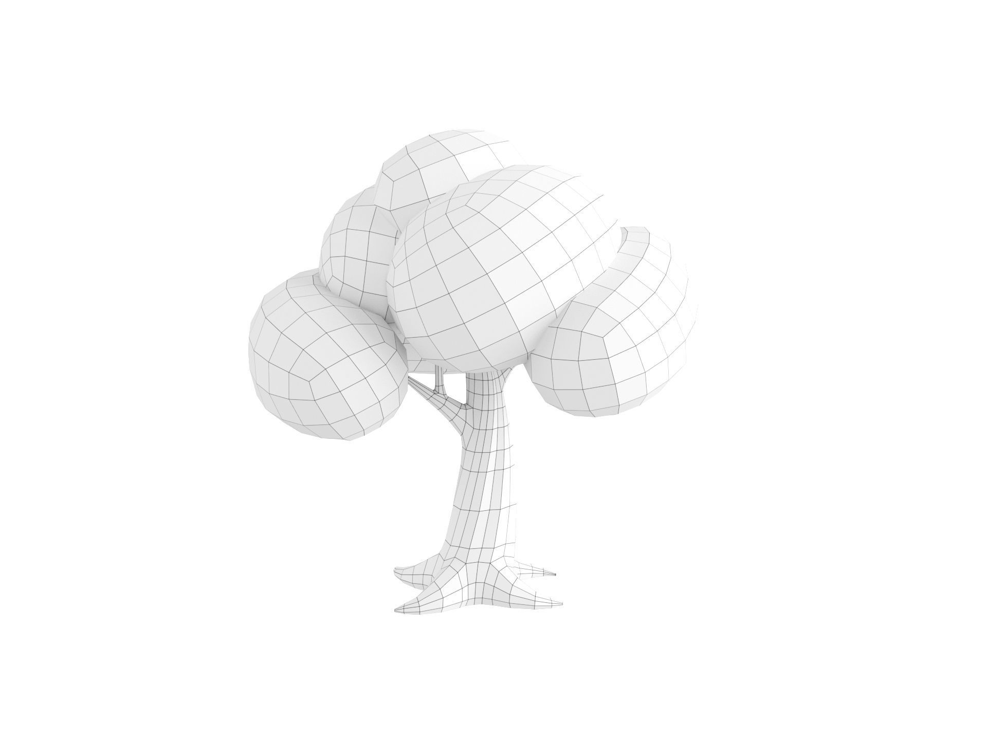Cartoon Tree 004 3D model_21