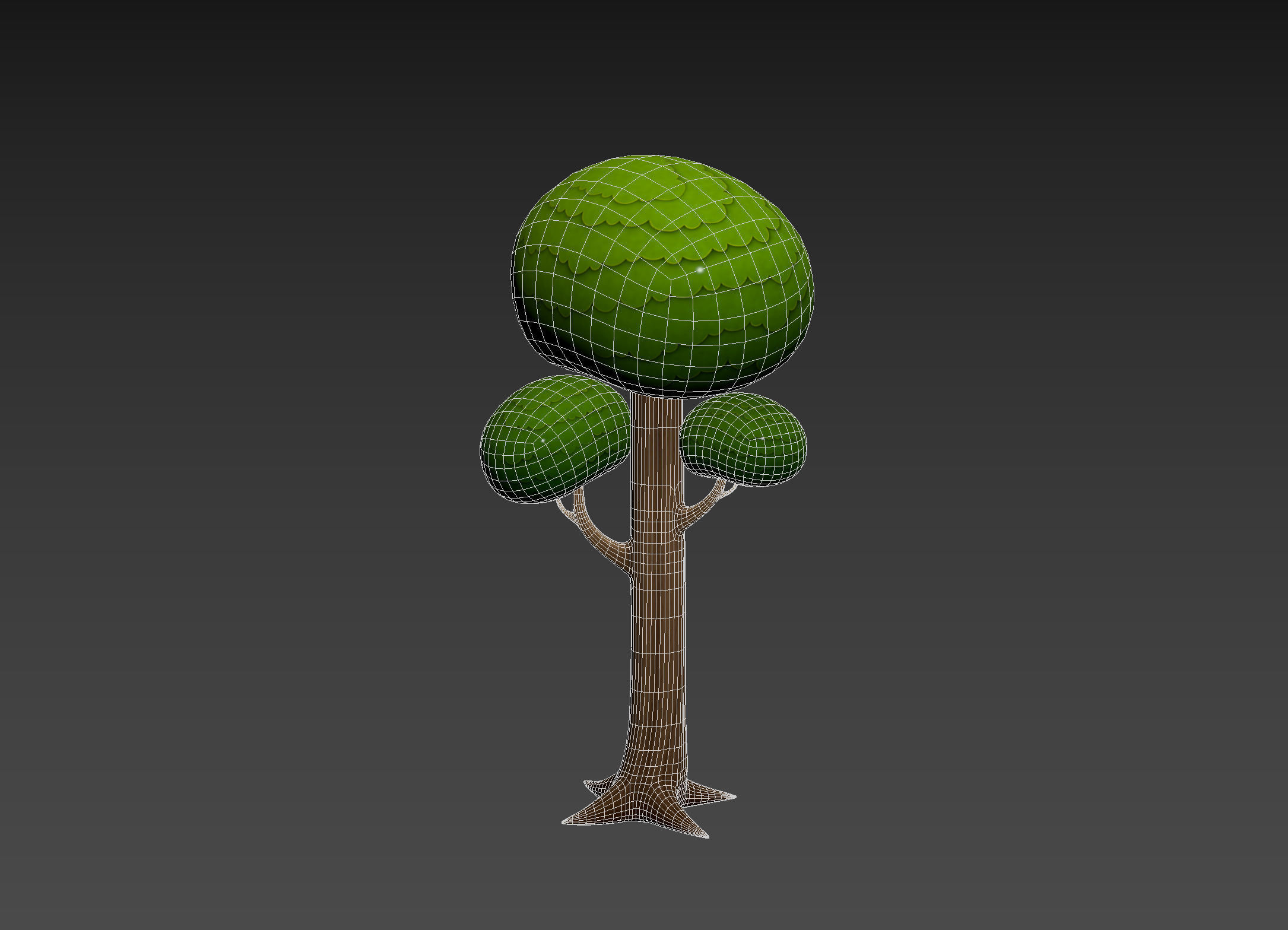 Cartoon Tree 005 3D model_12