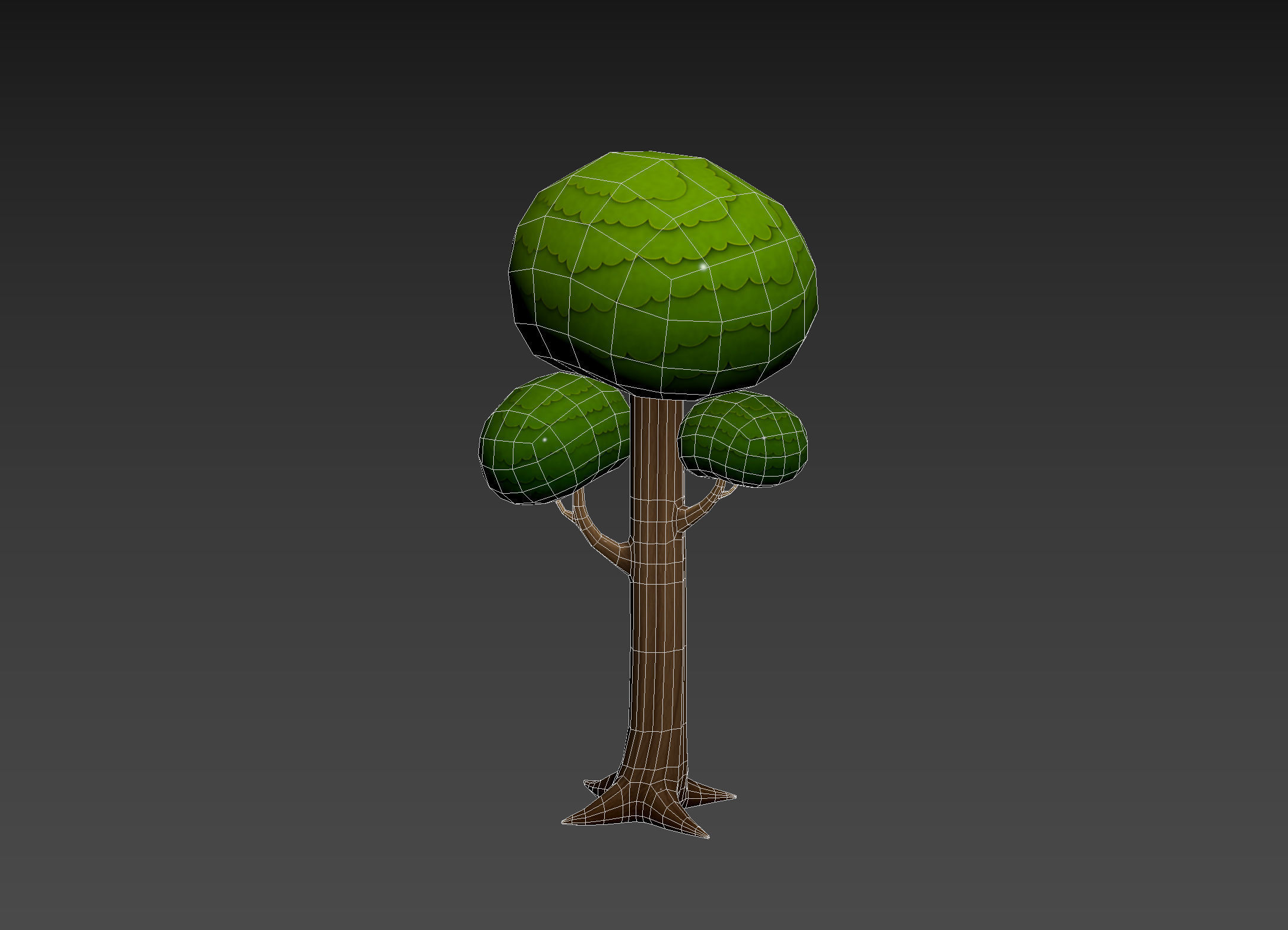 Cartoon Tree 005 3D model_11