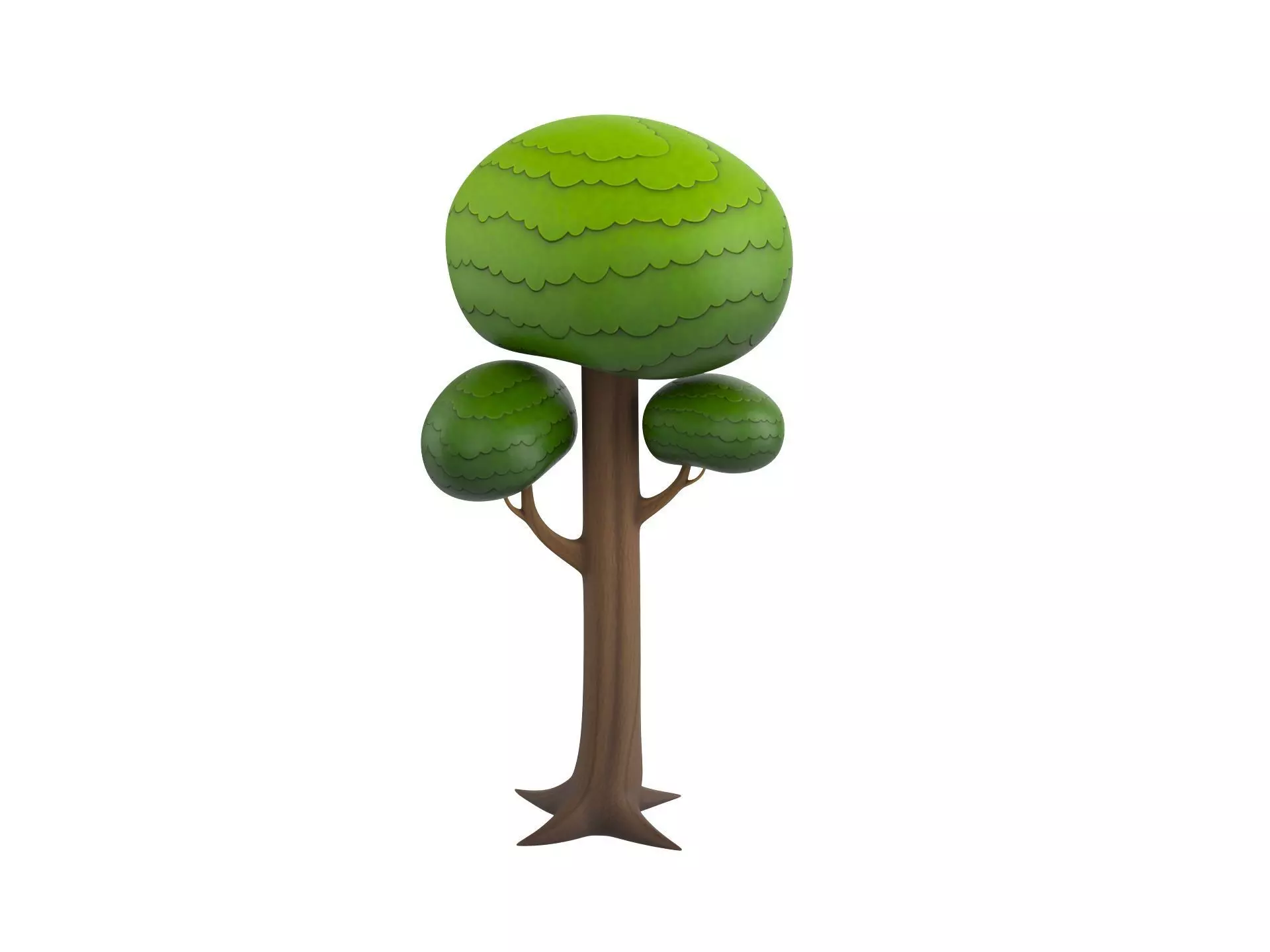 Cartoon Tree 005 3D model_0