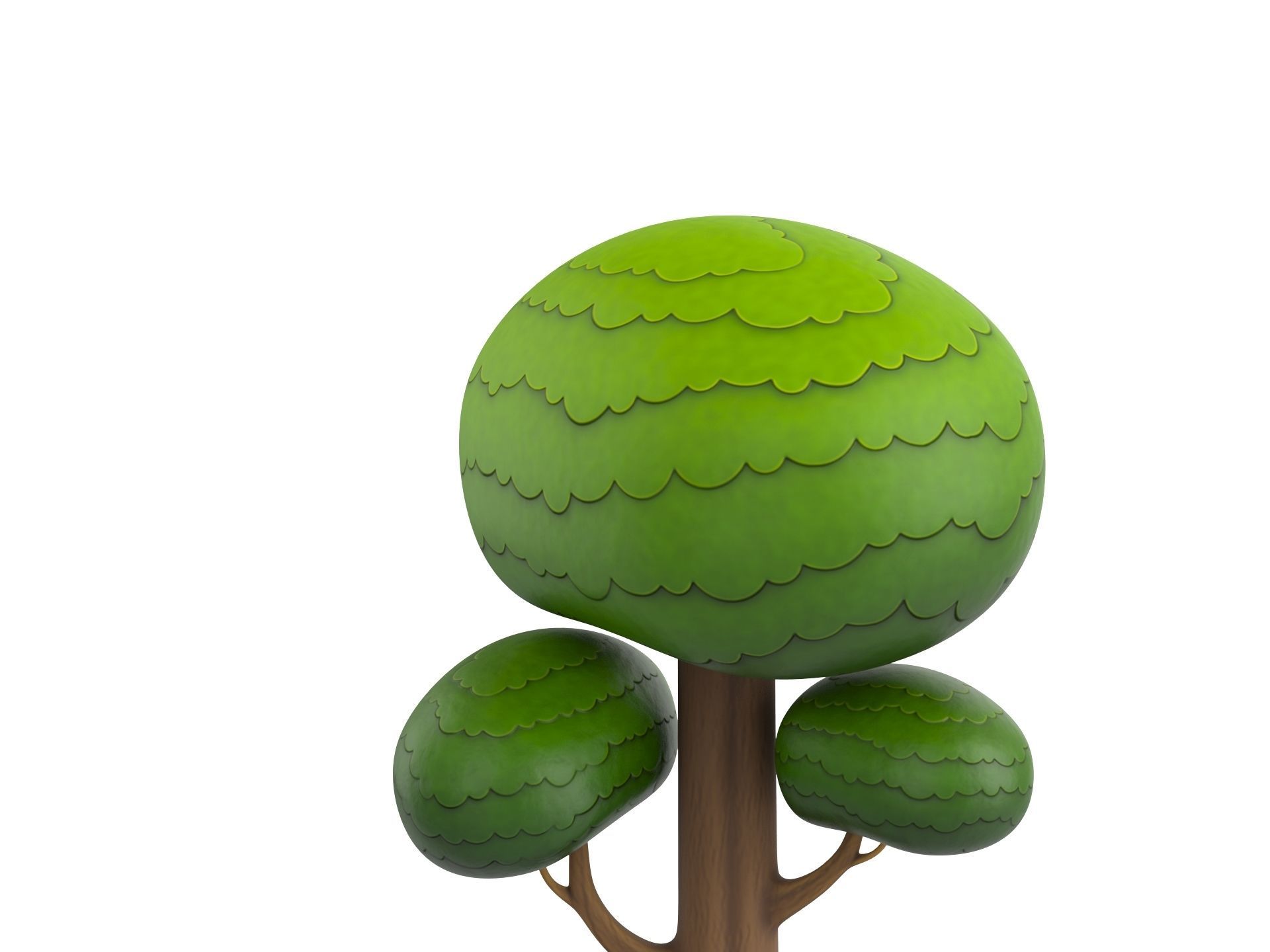 Cartoon Tree 005 3D model_8