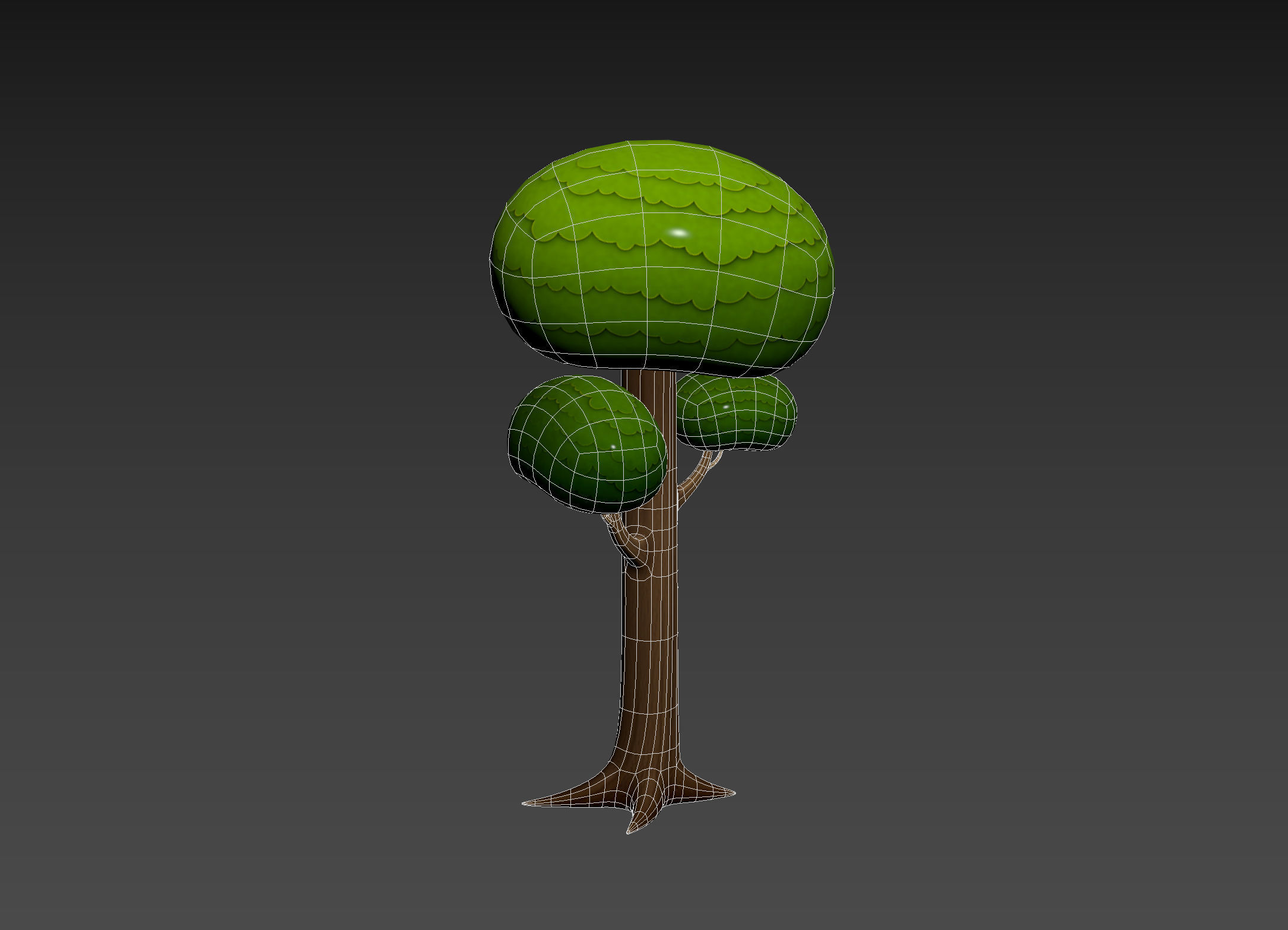 Cartoon Tree 005 3D model_14