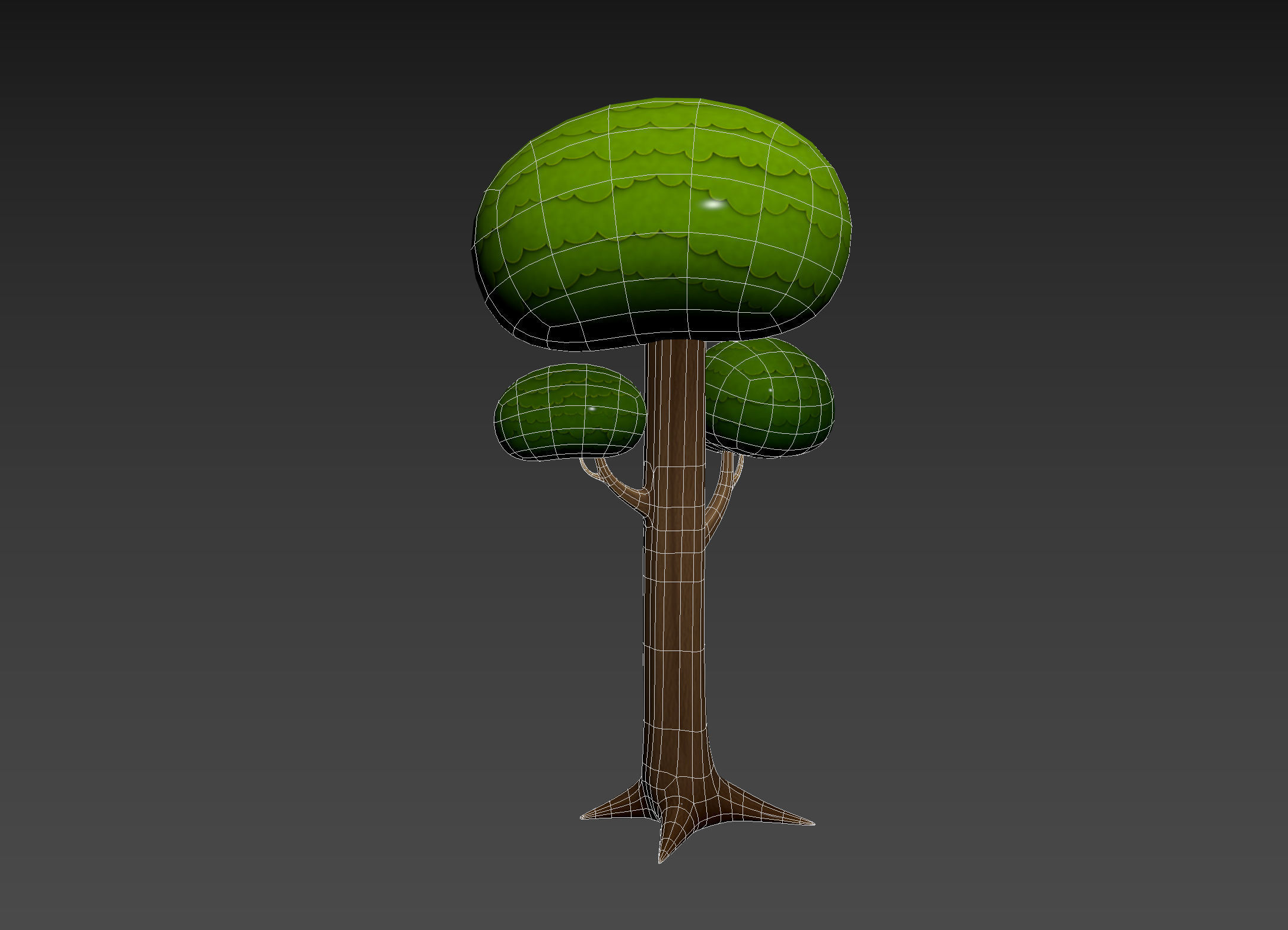 Cartoon Tree 005 3D model_17