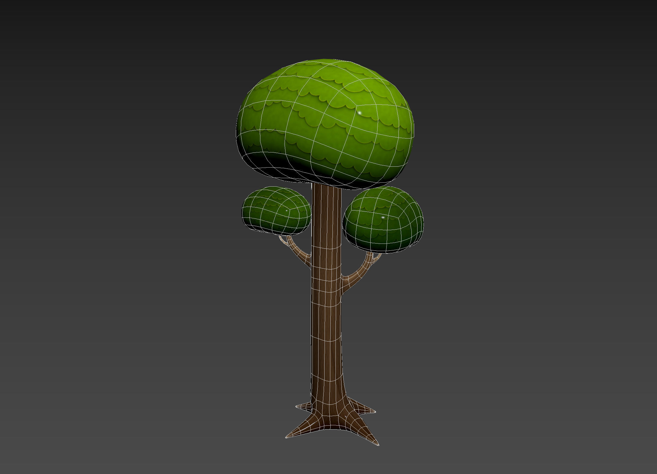 Cartoon Tree 005 3D model_16