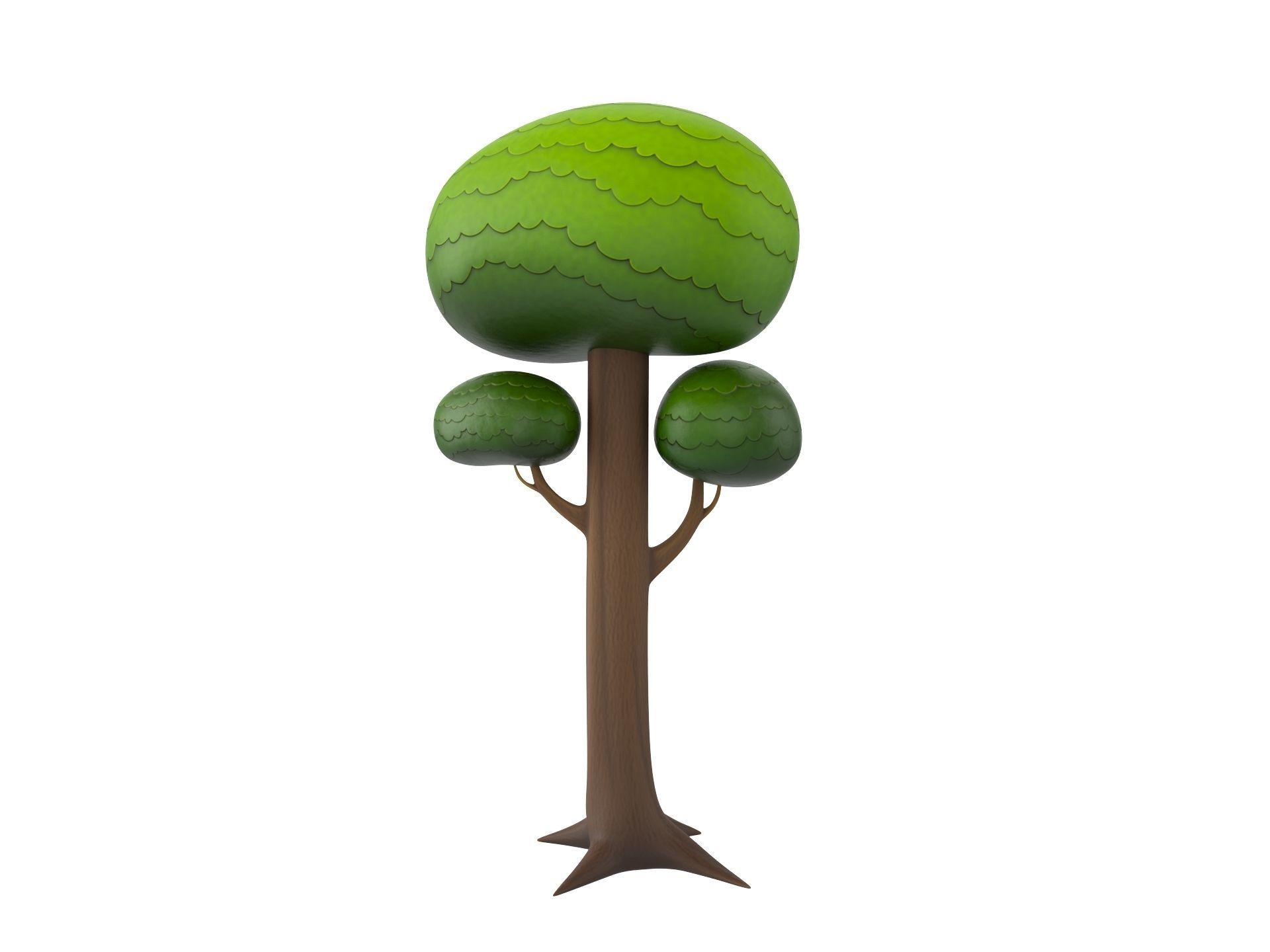 Cartoon Tree 005 3D model_5