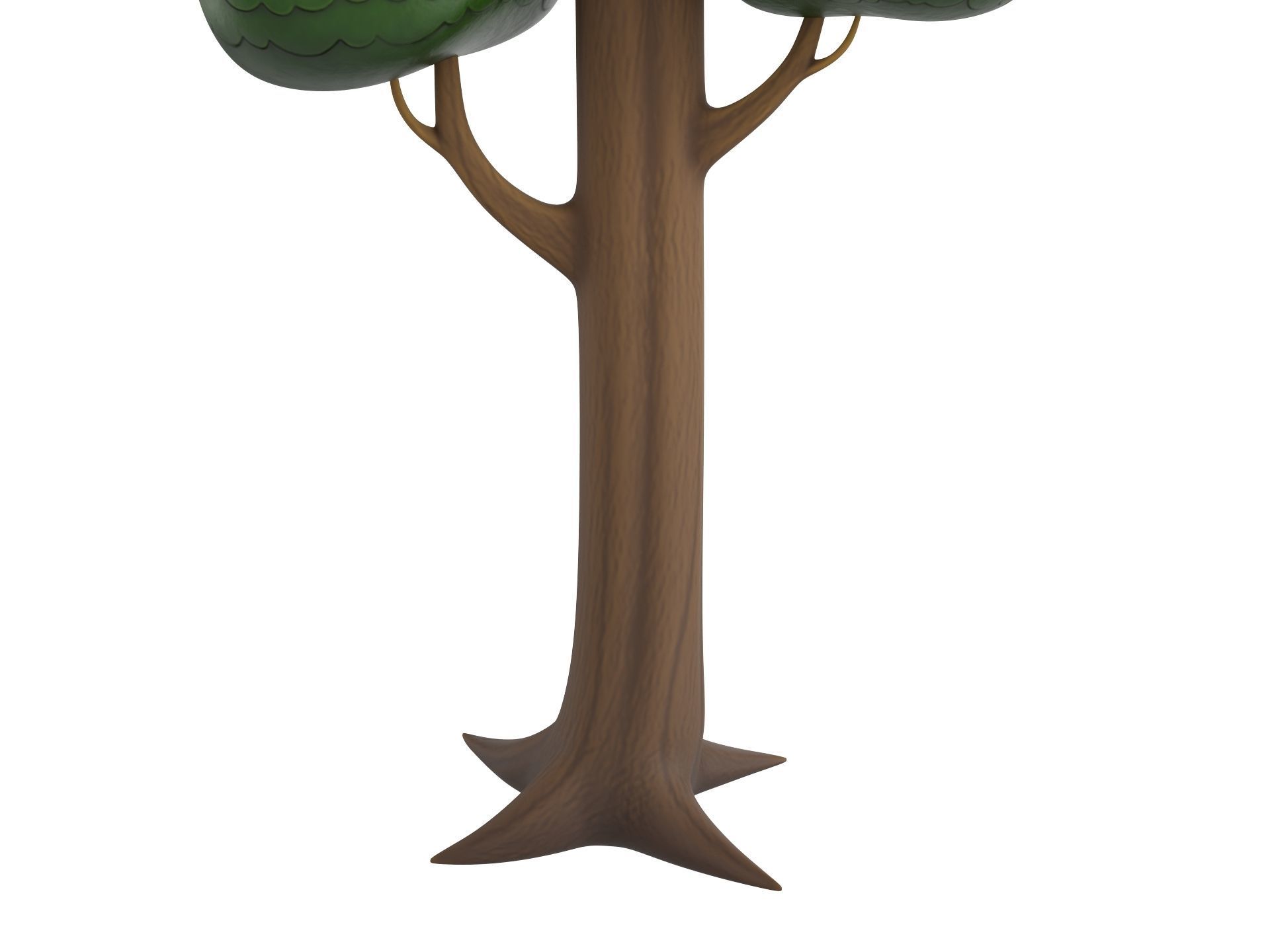 Cartoon Tree 005 3D model_9