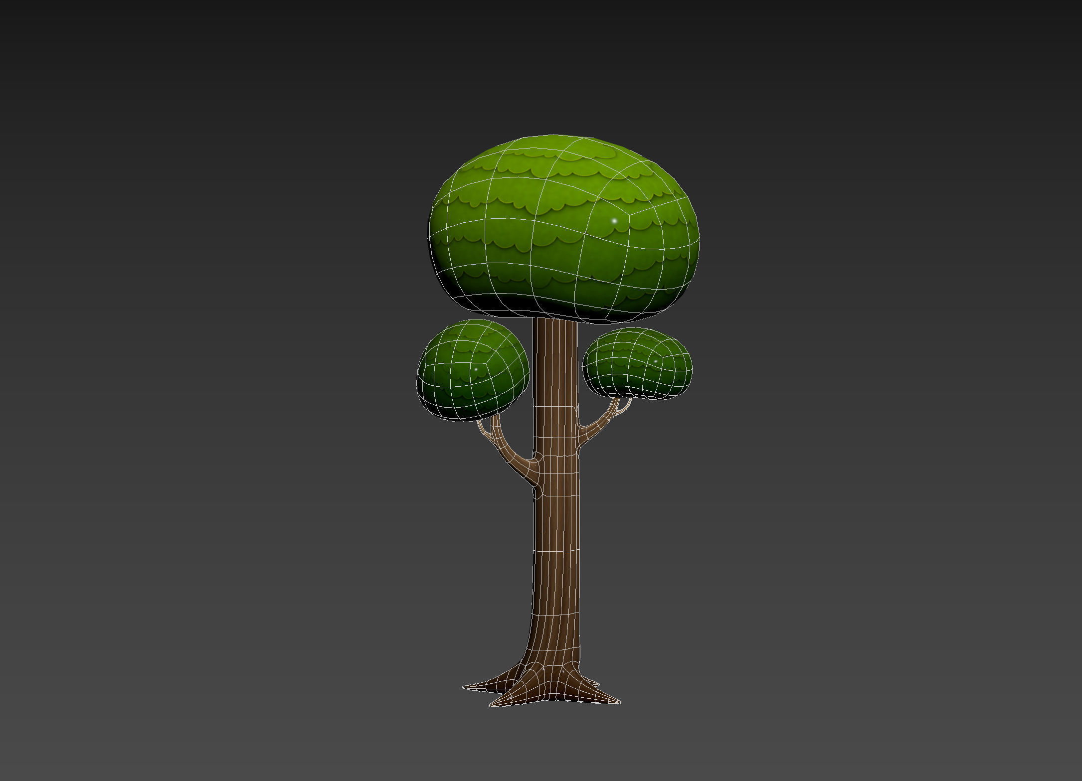Cartoon Tree 005 3D model_13
