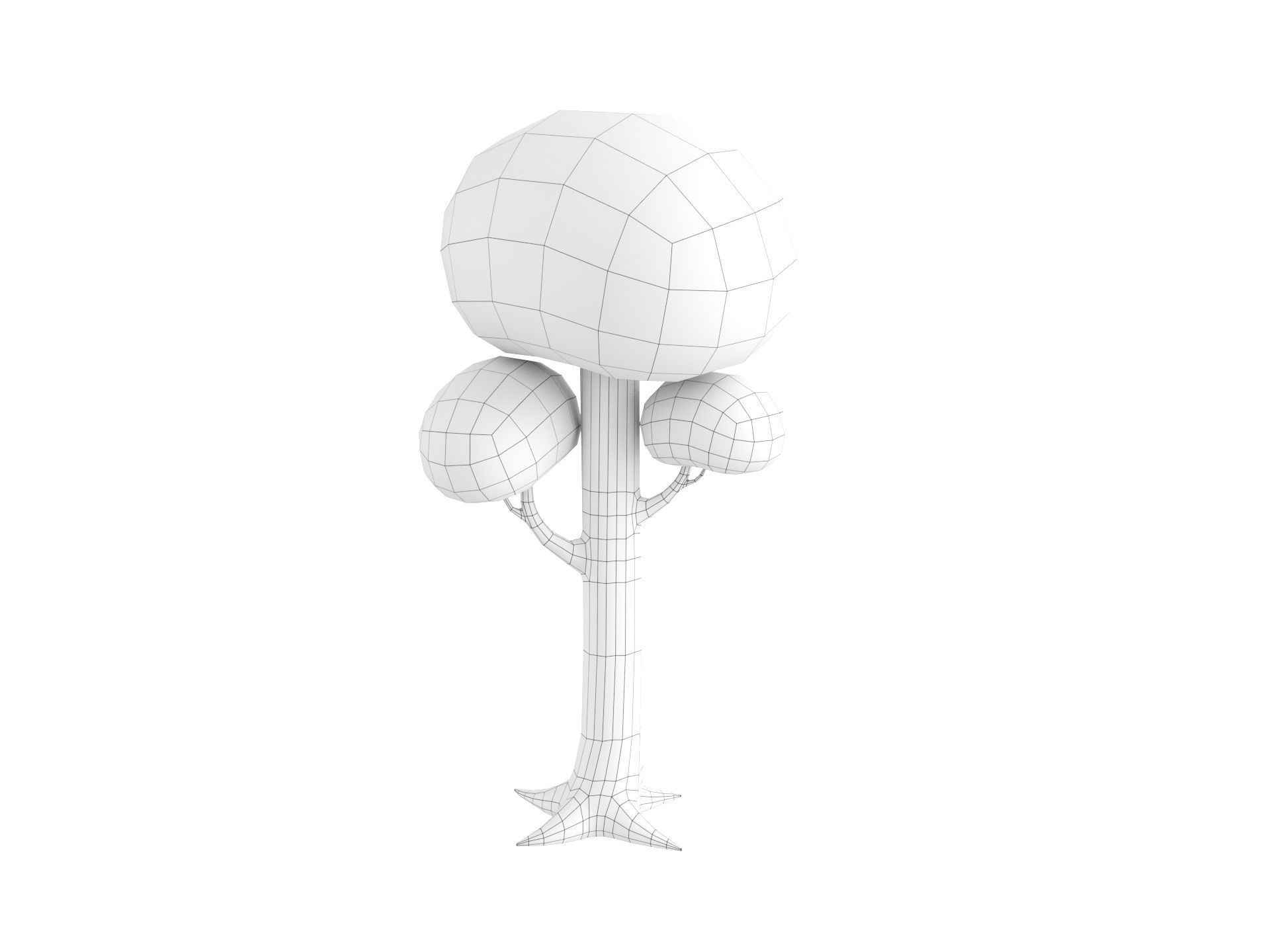 Cartoon Tree 005 3D model_21
