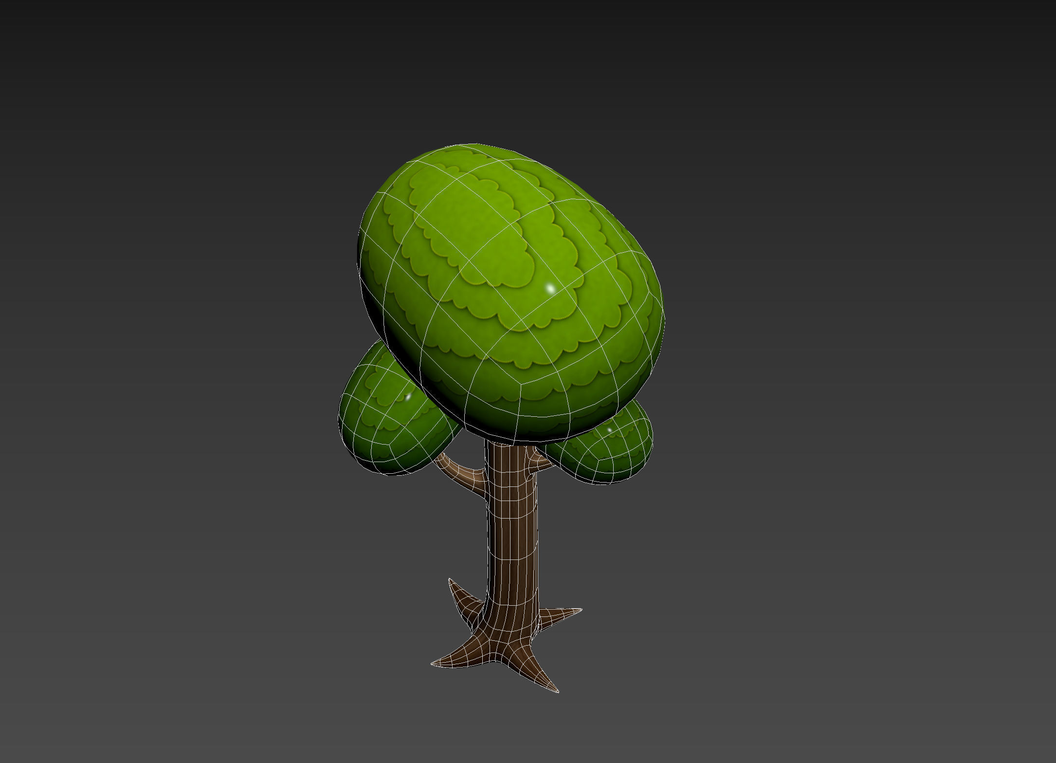 Cartoon Tree 005 3D model_19
