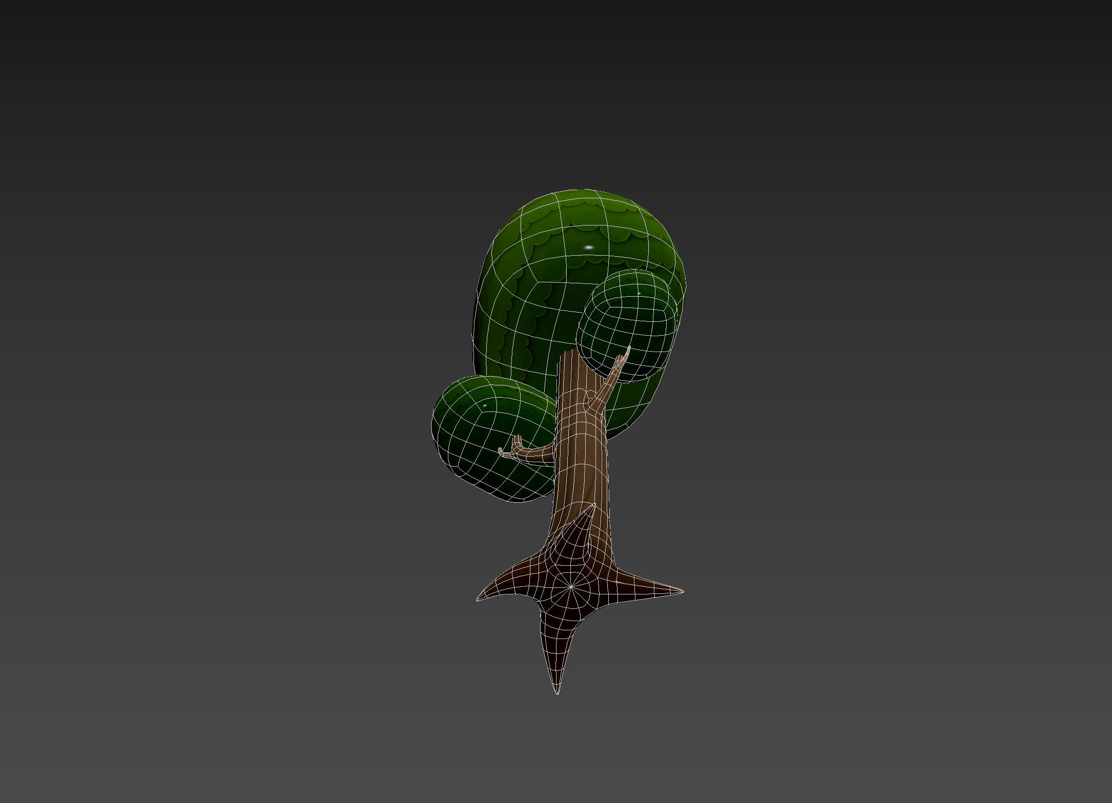 Cartoon Tree 005 3D model_20