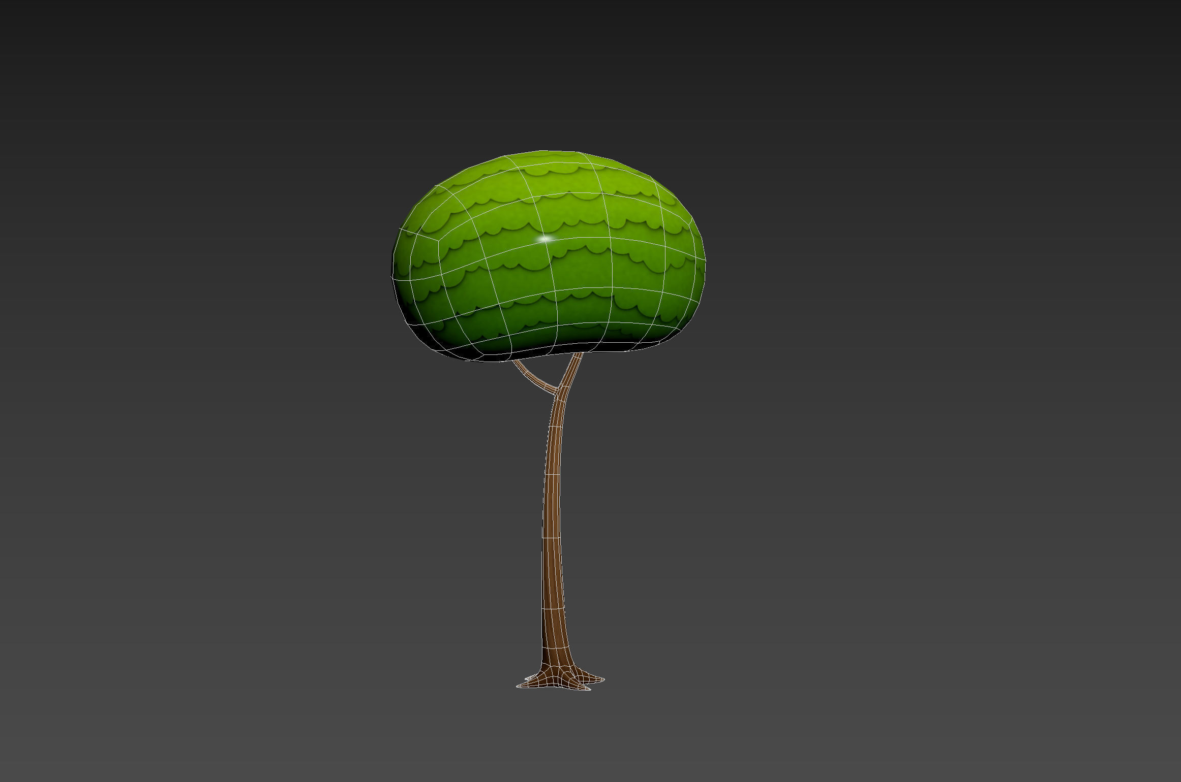 Cartoon Tree 006 3D model_13
