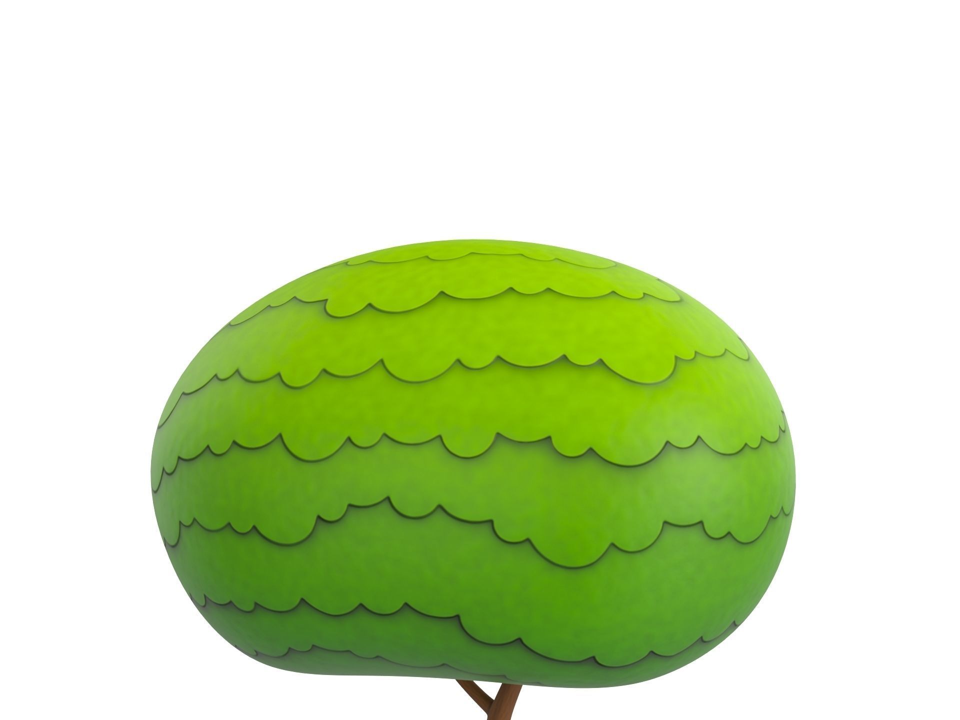 Cartoon Tree 006 3D model_8