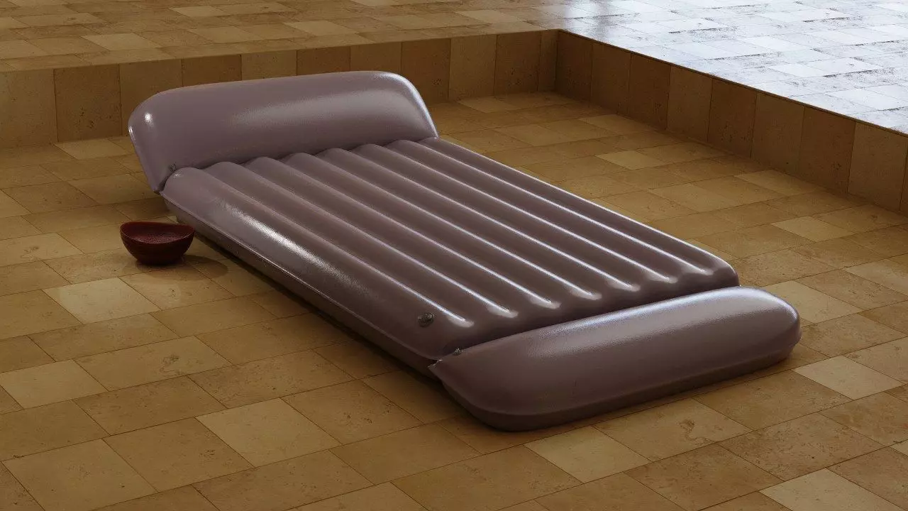 Nuru massage mattress 3D model_0