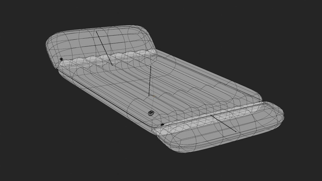Nuru massage mattress 3D model_3