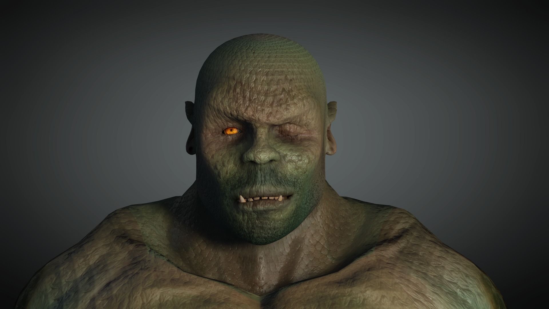 AAA Comics  Character  08  Killer Crock Low-poly 3D model_13