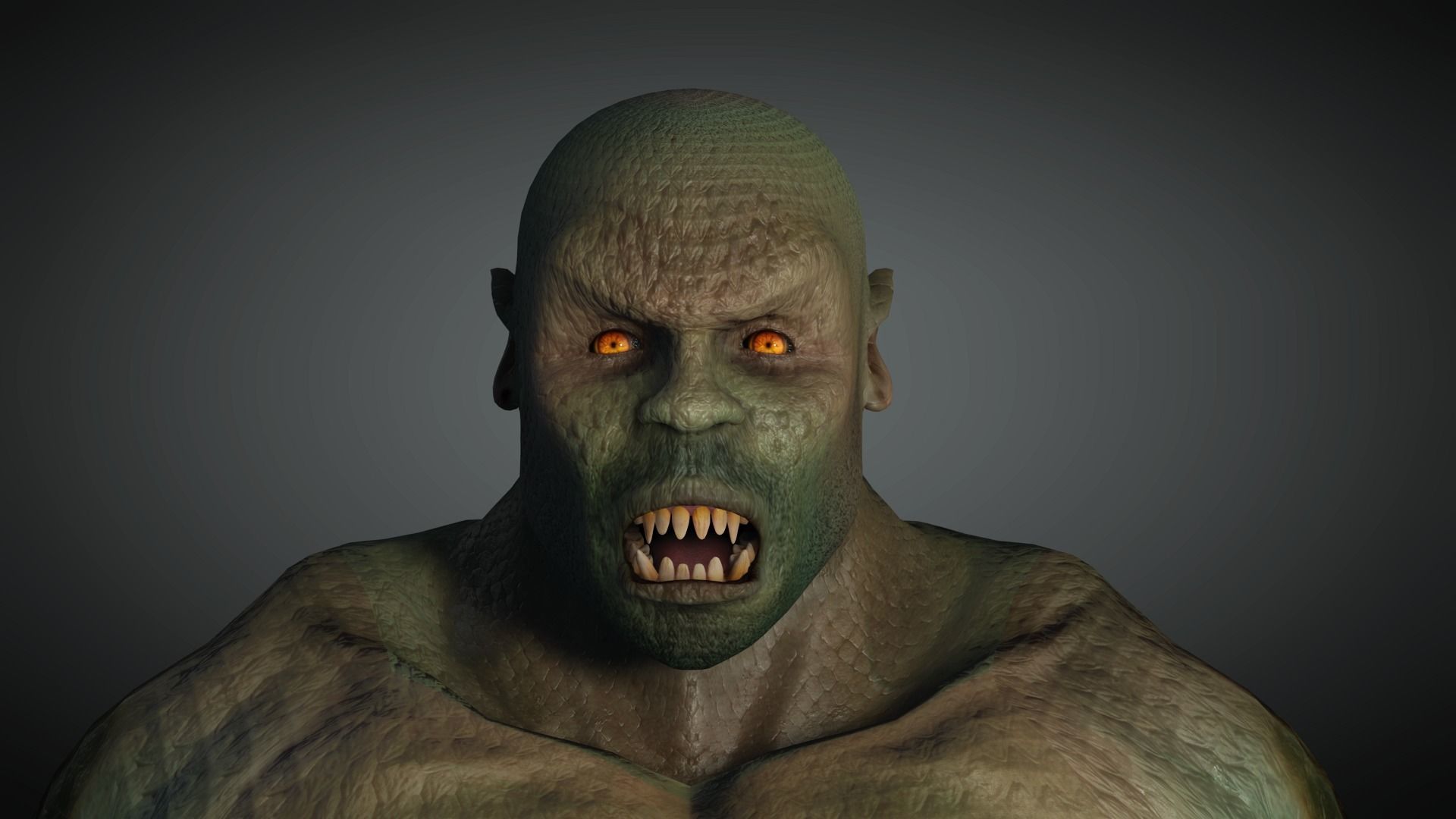 AAA Comics  Character  08  Killer Crock Low-poly 3D model_12