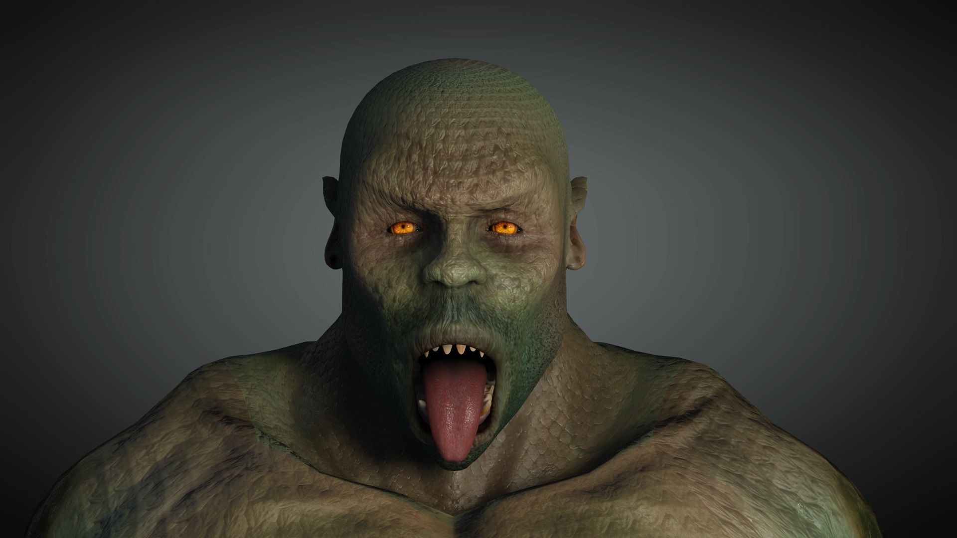 AAA Comics  Character  08  Killer Crock Low-poly 3D model_15