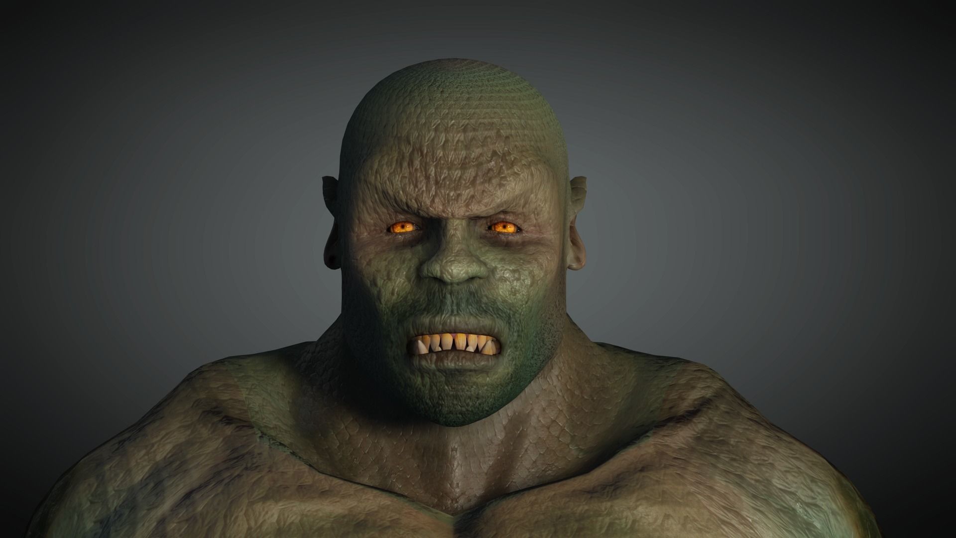 AAA Comics  Character  08  Killer Crock Low-poly 3D model_9