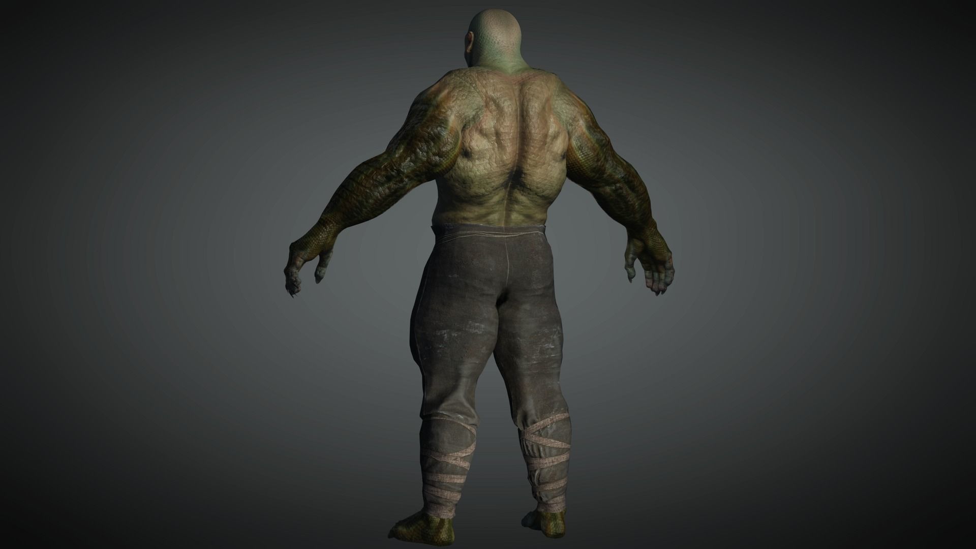AAA Comics  Character  08  Killer Crock Low-poly 3D model_7