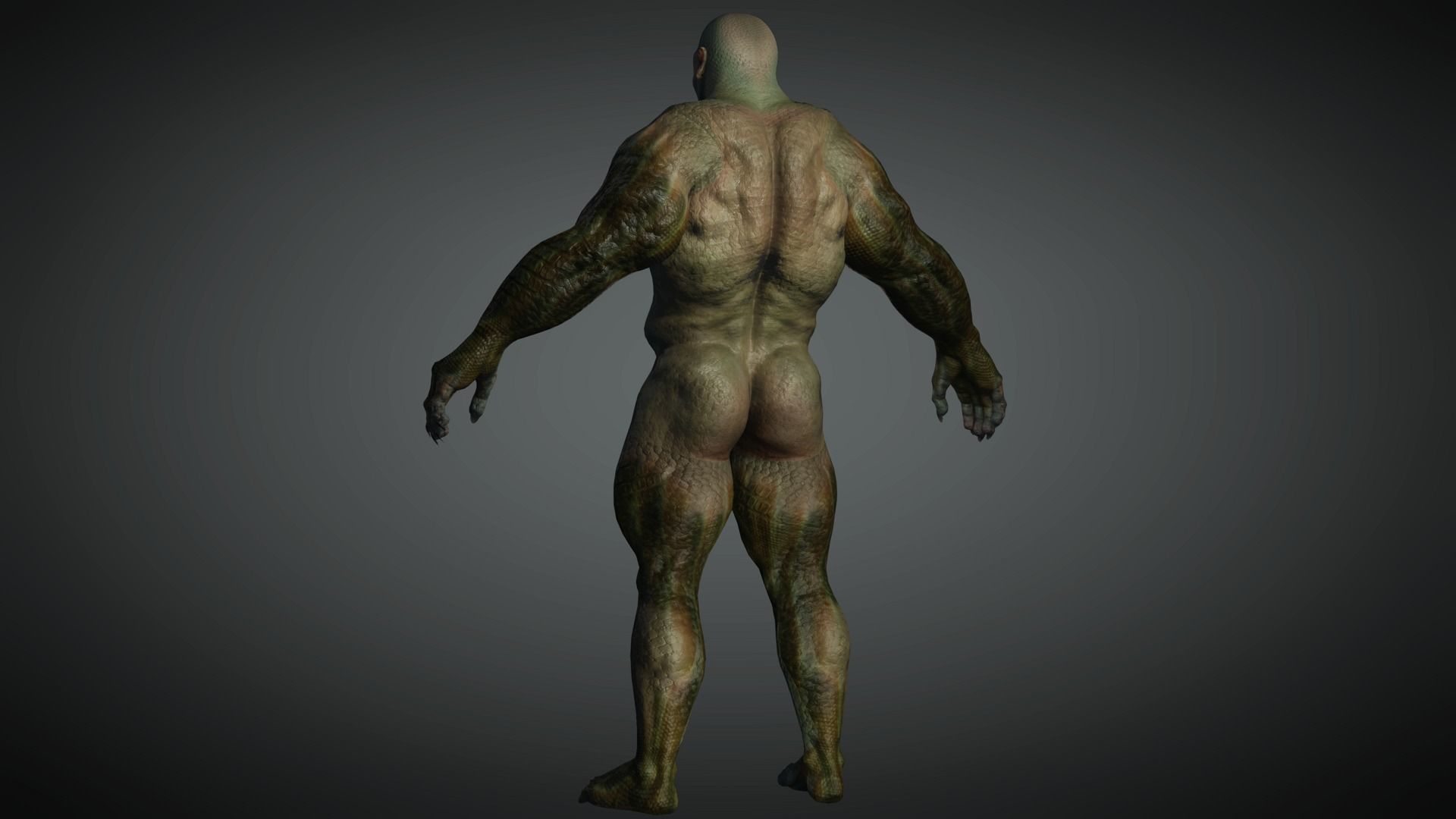 AAA Comics  Character  08  Killer Crock Low-poly 3D model_8