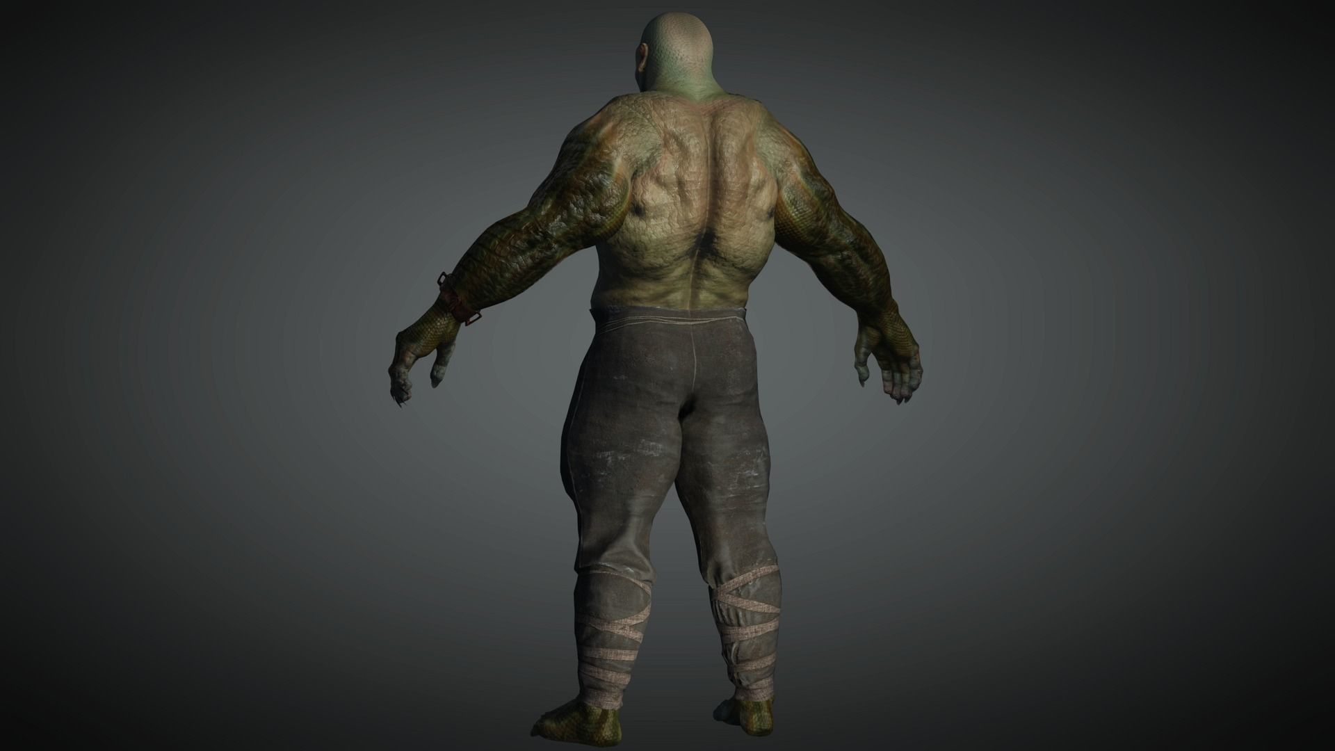 AAA Comics  Character  08  Killer Crock Low-poly 3D model_6