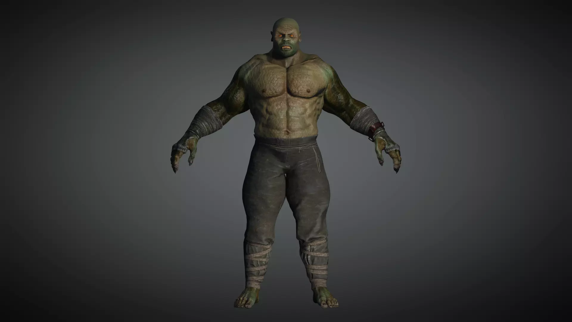AAA Comics  Character  08  Killer Crock Low-poly 3D model_0