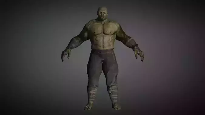 AAA Comics  Character  08  Killer Crock Low-poly 3D model
