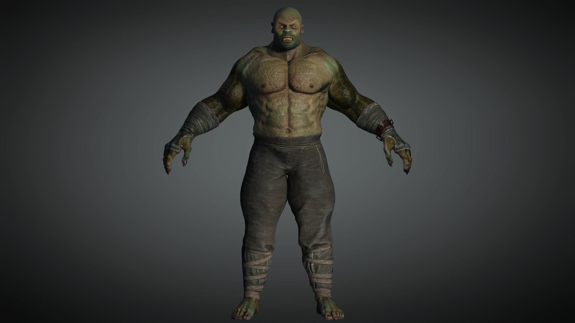 AAA Comics  Character  08  Killer Crock Low-poly 3D model_1