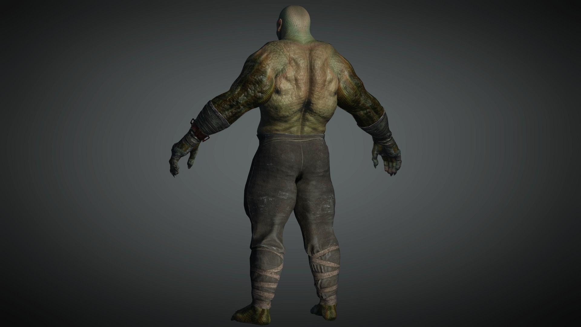 AAA Comics  Character  08  Killer Crock Low-poly 3D model_5