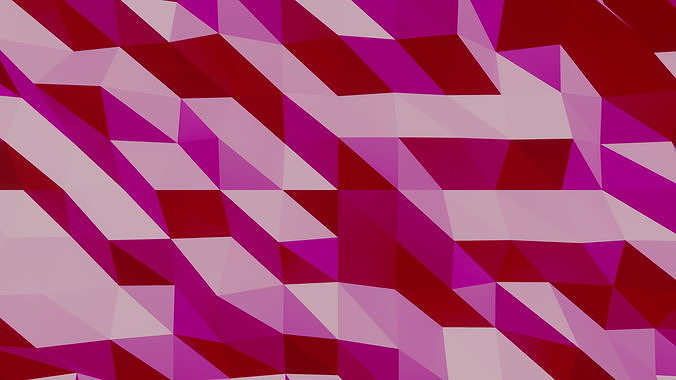 3d render pink and red triangles background animation 3D model