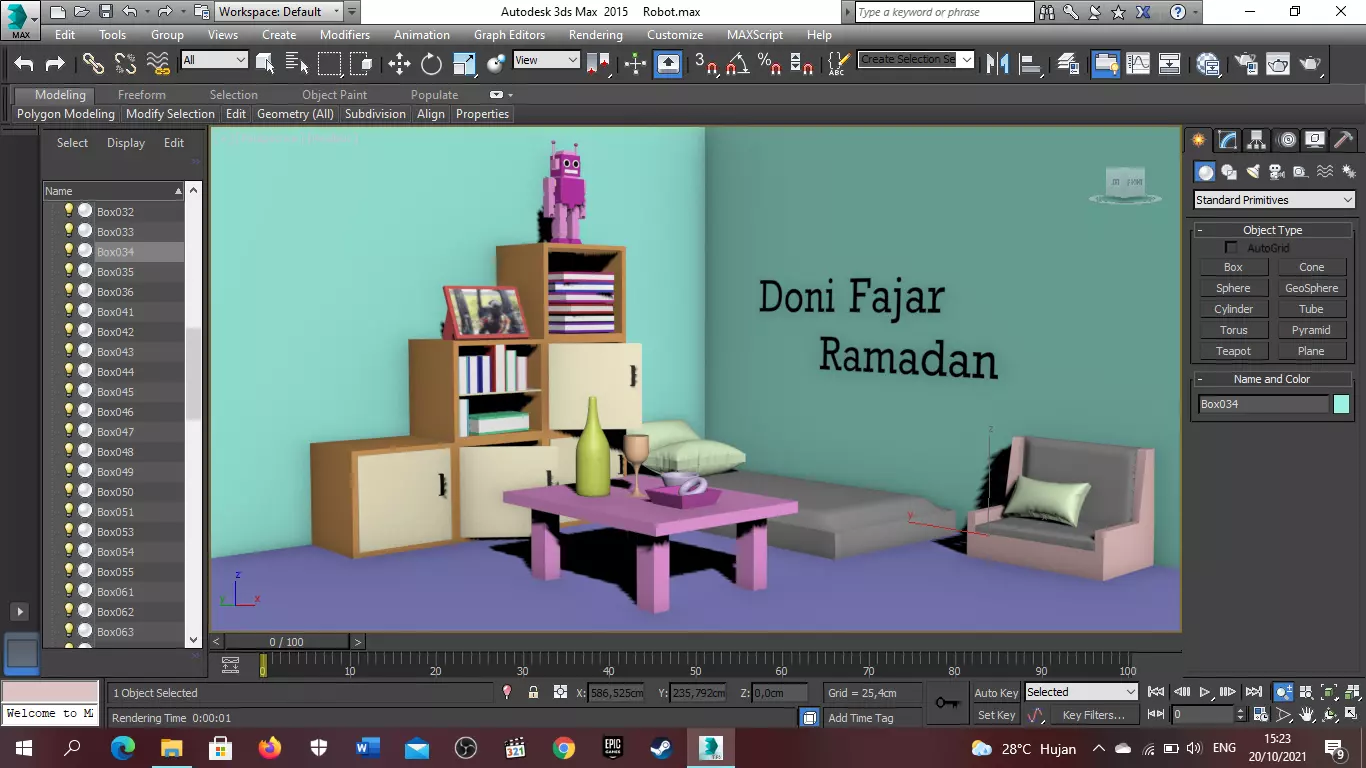 Room furniture Free 3D model_0