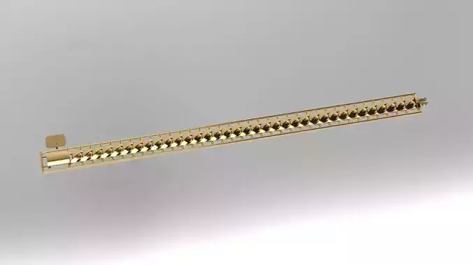 7mm gurmet chain bracelet without stone model for machine