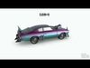 Post Apocalyptic Plymouth Barracuda Low-poly War Car Game Asset Low-poly 3D model_2