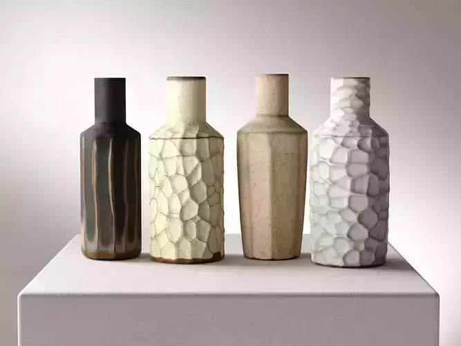 Stoneware Bottles 3D model